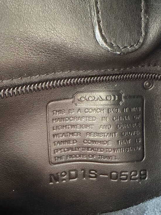 Coach Black Leather Drawstring Backpack Bucket Bag D1S-0529 Vintage 90s Designer